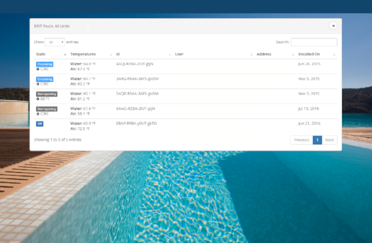 HeaterReader Control Centre - Customer View