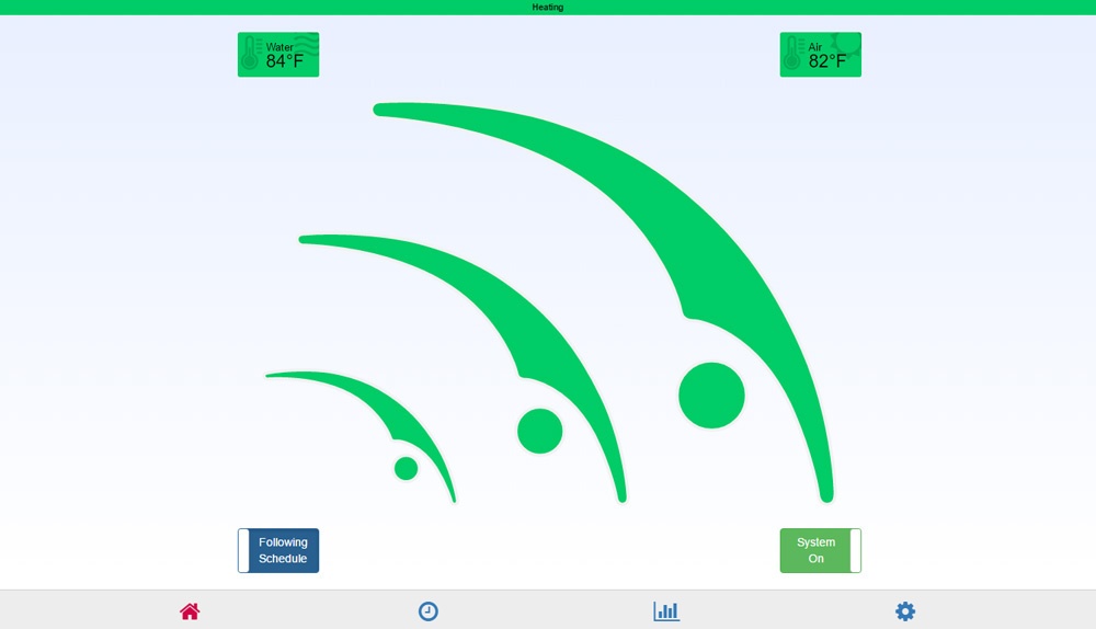 HeaterReader Desktop App - Dashboard