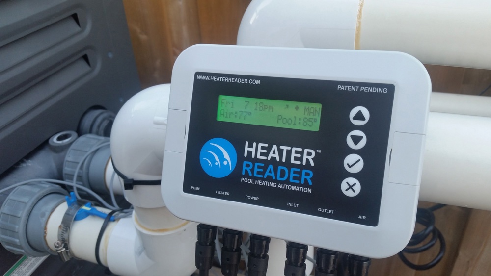 HeaterReader™ Retro-fits to Any Pool Heater and Pump